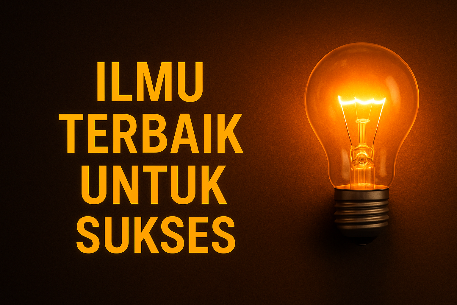 Ilmu Terbaik Untuk Sukses